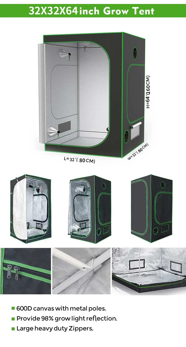 High Quality OEM 80x80x160cm Grow tent Led Grow Light Kit For Hydroponics System