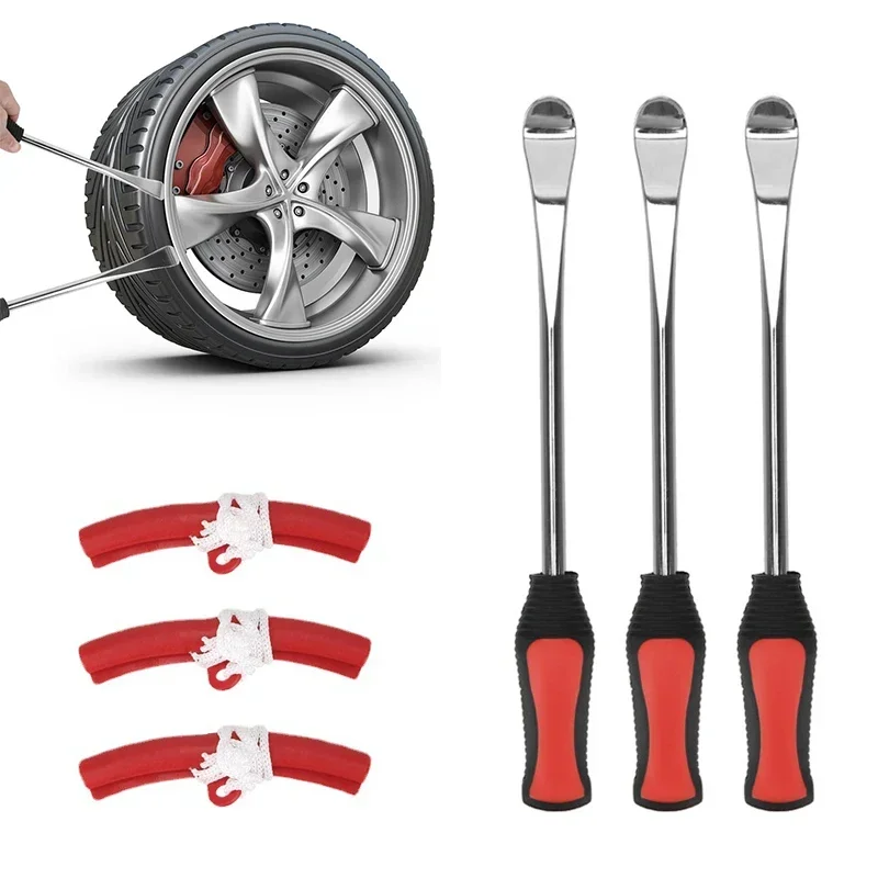 Motorcycle Bicycle Tire Changing Levers Auto Spoon Tire Kit Changing Lever Tools Rim Protector Professional Tire Repair Tool