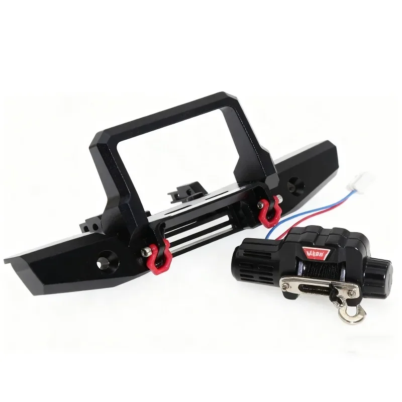 

﻿ TRX4M Metal Front Bumpers and Electric Winch for 1/18 RC Crawler Car TrxsTRX4-M Defender Upgrade Parts