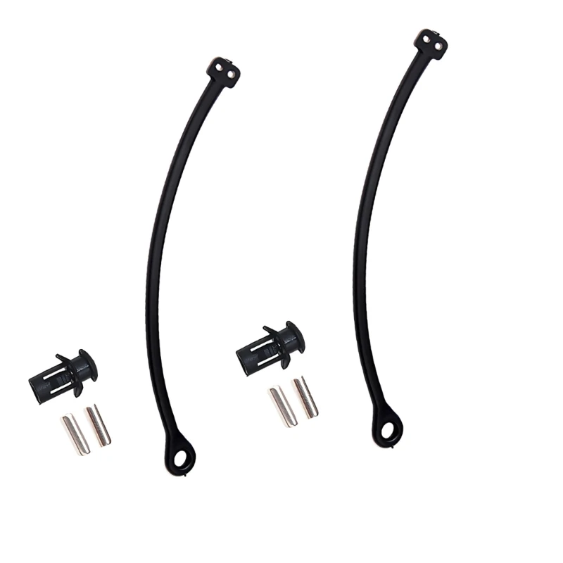Cap Cord Replacement Set, Black Plastic 2 Piece Gas Cap Tether for Garage Repair and Daily Car Upkeep
