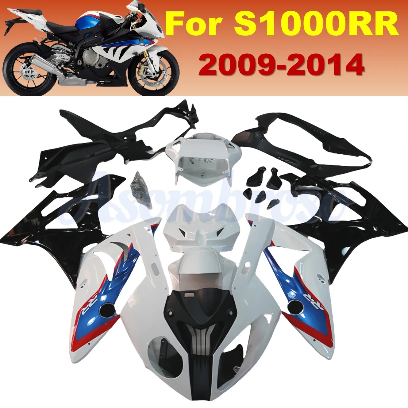 Moto Bike Parts Fairing kit for S1000RR 2009 2010 2011 2012 2013 2014 s1000 09-14 Injection Mold Bodywork