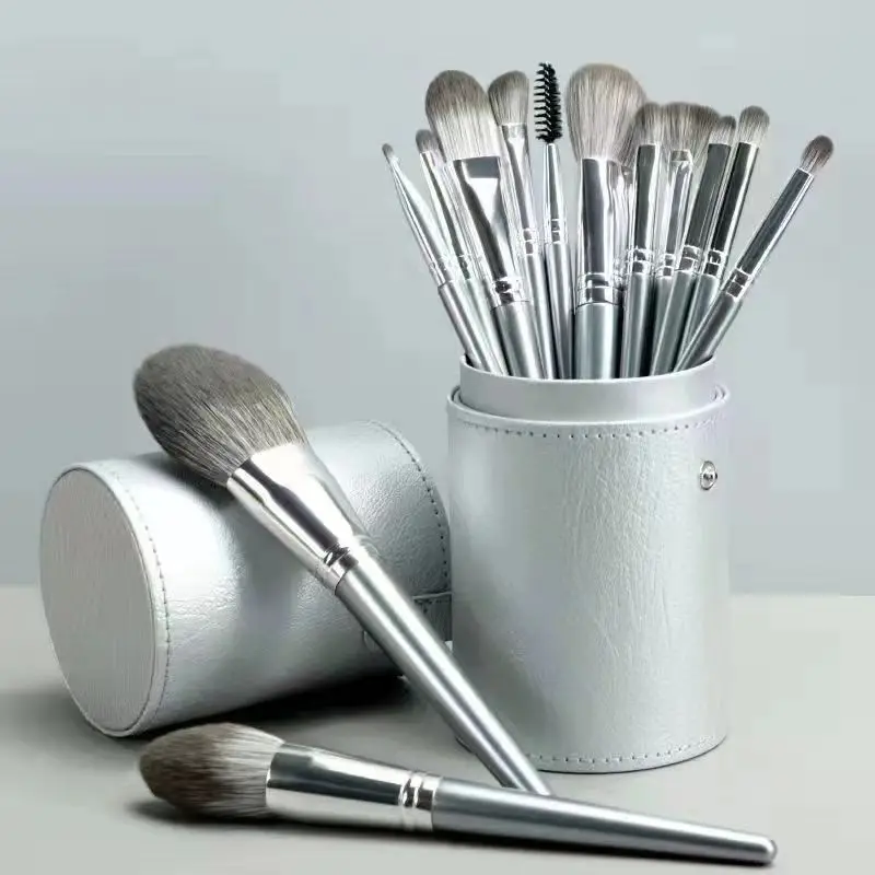 14 pinceaux de maquillage ultra-doux pour débutants, ensemble complet de pinceaux à poudre libre, ombre à paupières, pinceaux à Blush, outils de beauté