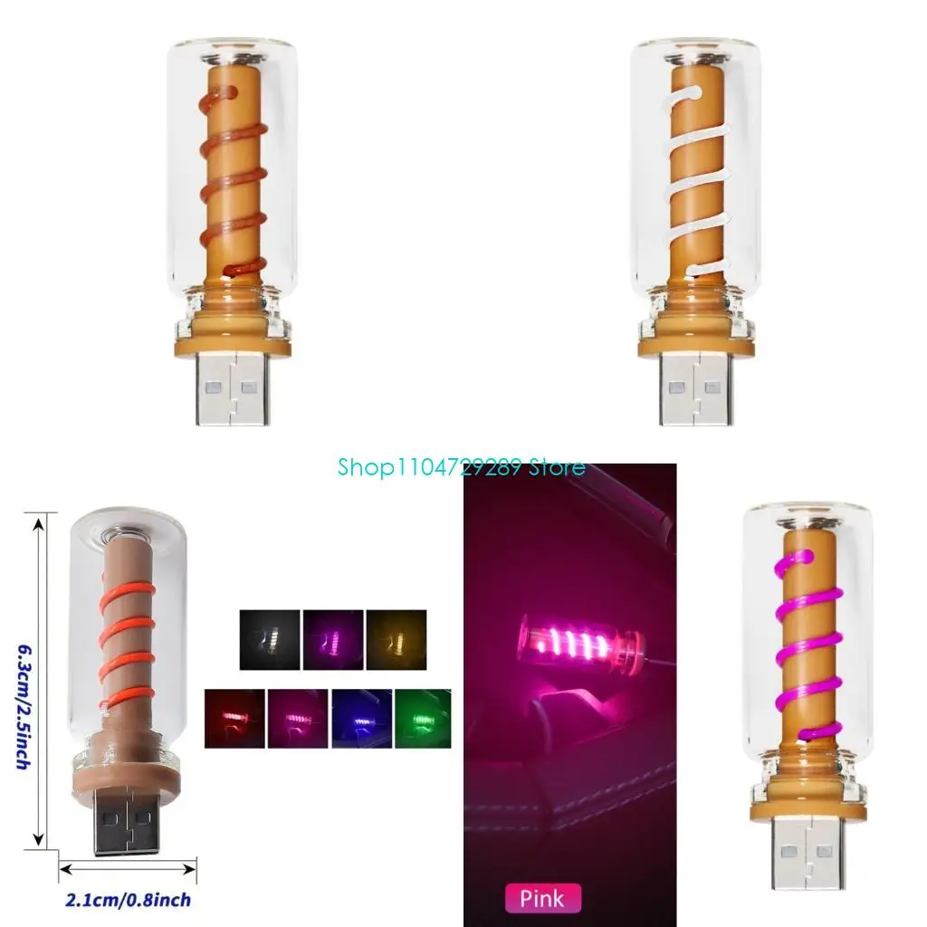 

D8KE Car Lamp Touch Adjustment USB LED Car Lights Night Lamps Light