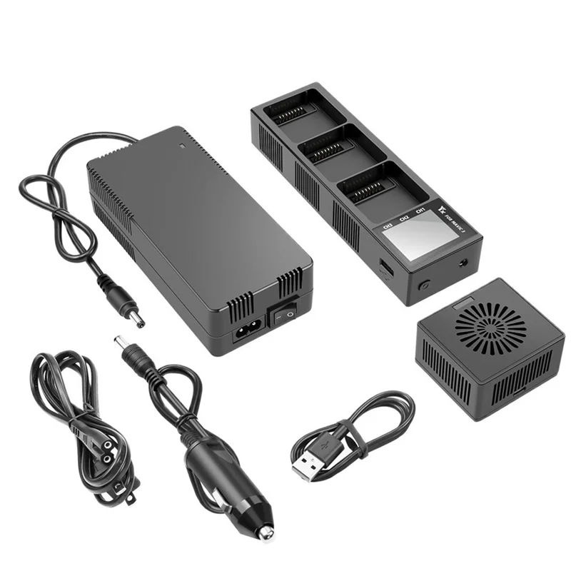 BISM1 لـ DJI Mavic3/Mavic 3 Pro شاحن بطارية الطائرة بدون طيار شاحن تخزين مفرغ شحن البطارية-قابس الاتحاد الأوروبي