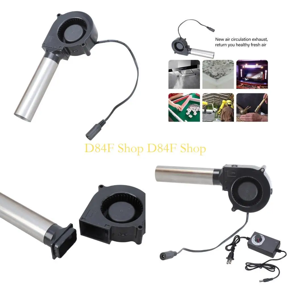 D84F 12V Brushless Motor Blower Fan For Campings Stove BBQ Grill Ventilation