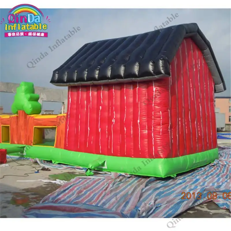 

Christmas Decoration 2017 Inflatable Combo Bouncer Castle, Inflatable Christmas House For Promotion