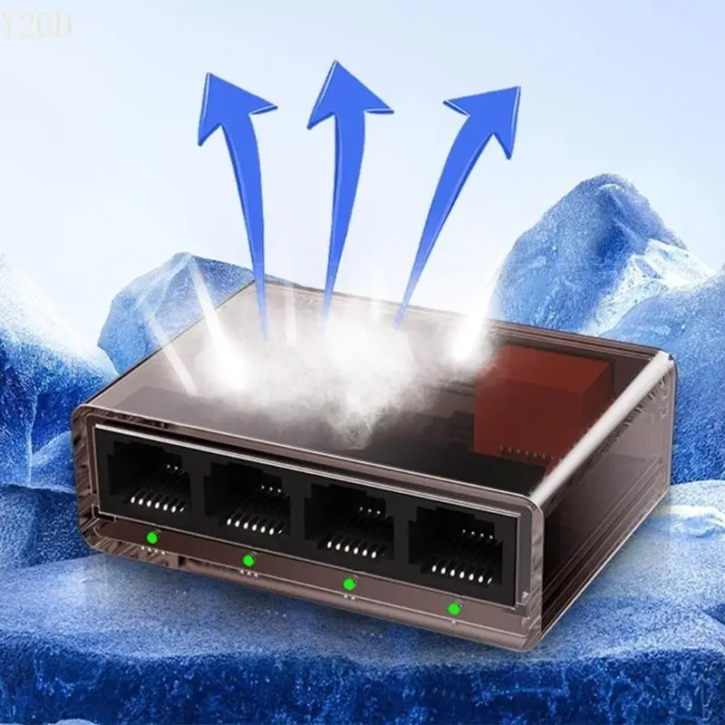 Y2GD trasferimento veloce 5 porta gigabit switcher rete 10/100/1000 Mbps per i giochi e chiaramente in streaming