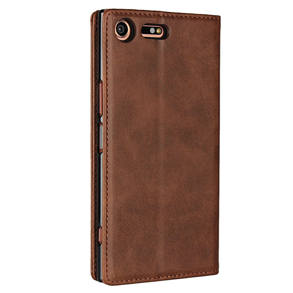 Funda de cuero para Sony Xperia XZ1 XZ Premium XZ2 funda con tapa tarjetero funda con atracción magnética funda tipo billetera