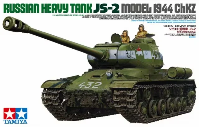 

TAMIYA 1/35 35289 Russian Heavy Tank IS-2 Model 1944 ChKz Military Assembling Scale Model Kit DIY Toy, Collection Birthday Gift