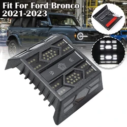 White LED Rear Ceiling Lights Reading Light Accessories Upgraded Dome Lamps Plug&Play Fit For Ford Bronco 4 Door 2021-2023