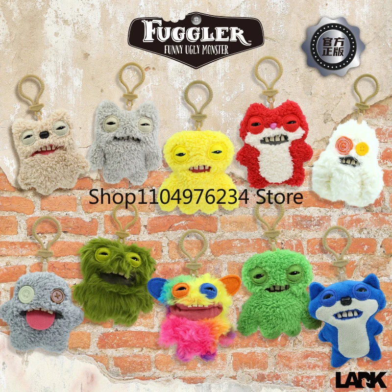 12 cm Fuggler Grappig Lelijk Monster Knuffels Sleutelhanger Kawaii Fuggler Monster Konijnen Leuke Gevulde Peluche Poppen Hangers Geschenken Kid