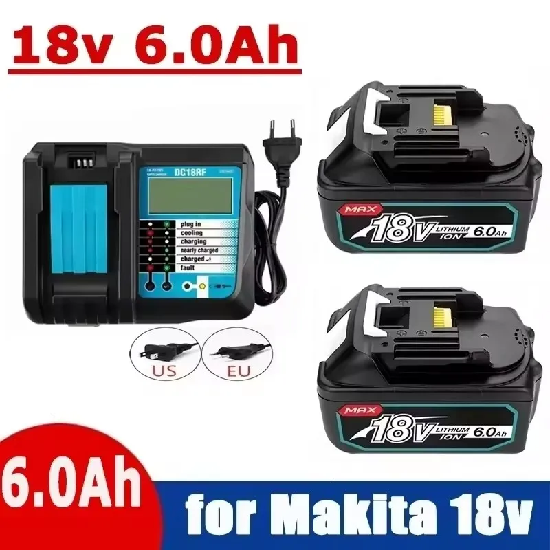 

The 6.0Ah BL1860 that replaces Makita 18V lithium ion battery is compatible with Makita 18V BL1850 1840 1830 cordless power tool