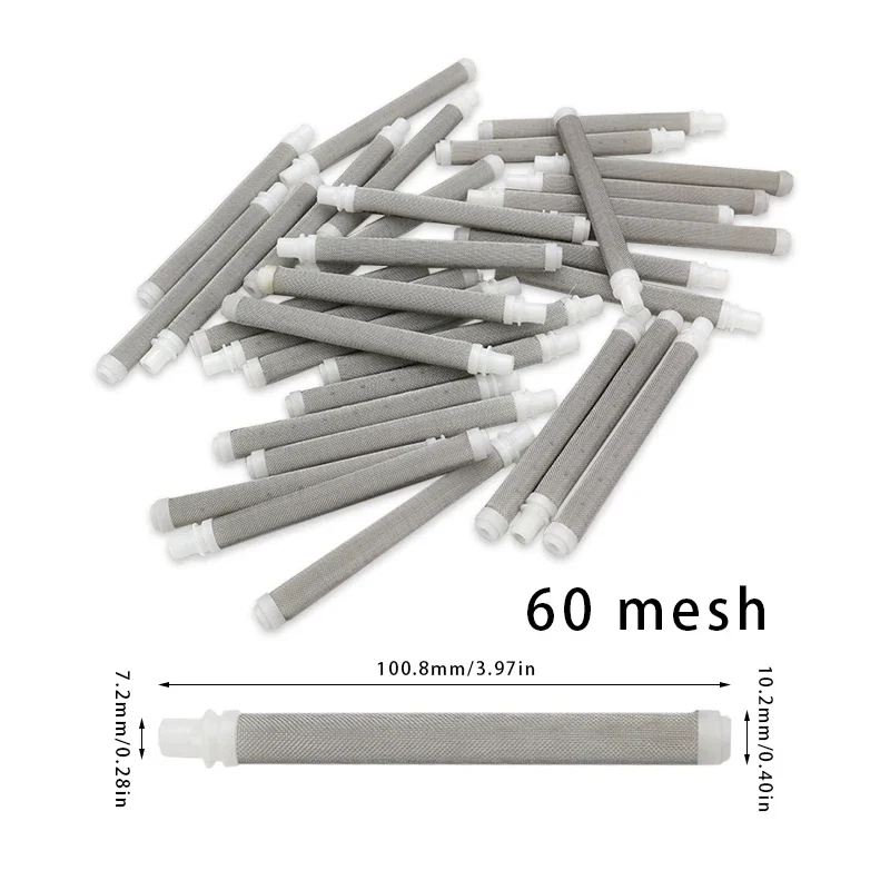 5pcs Wagner 30/50/100/150/200 Mesh Airless Sprayer Spray Gun Filter Filter Element Pump Filter Sprayer Accessories