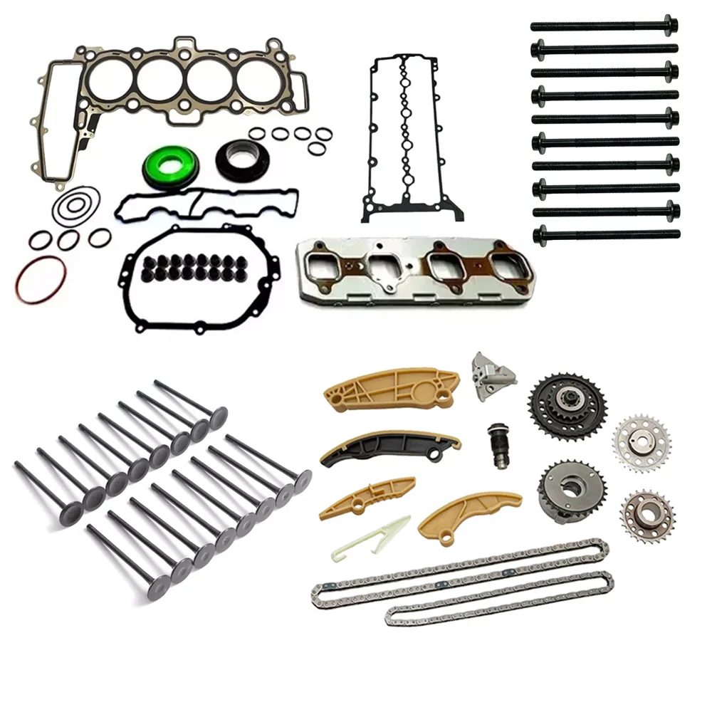 Engine Rebuild Gasket And Timing Chain Kit for 2.0T L Diesel AJ200 Land Rover Range Rover Discovery Sport Jaguar 204DTA 204DTD