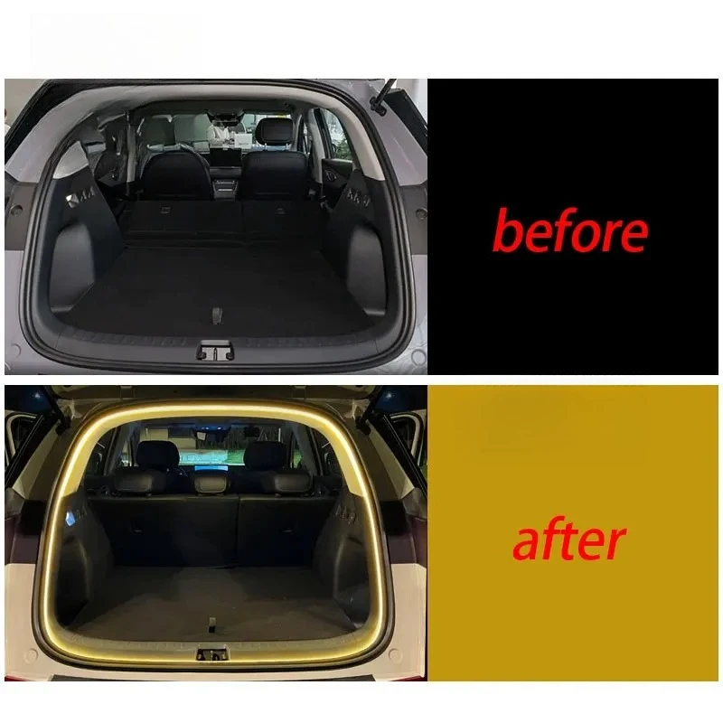 For BYD sealion 05 EV 2025 Car Rear Trunk LED Light Bar Strip Trunk Interior Brightening Decorative Lamp Strip Automatic Light