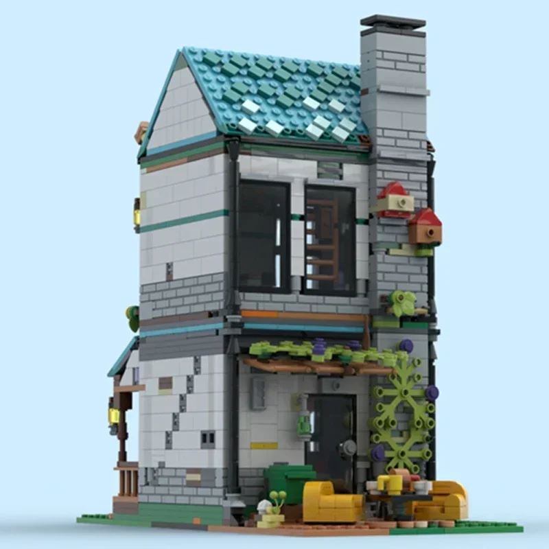 التقنية Moc الطوب مدينة عرض الشارع نموذج Cozier المنزل وحدات اللبنات دمى هدايا للأطفال لتقوم بها بنفسك مجموعات تجميع #2