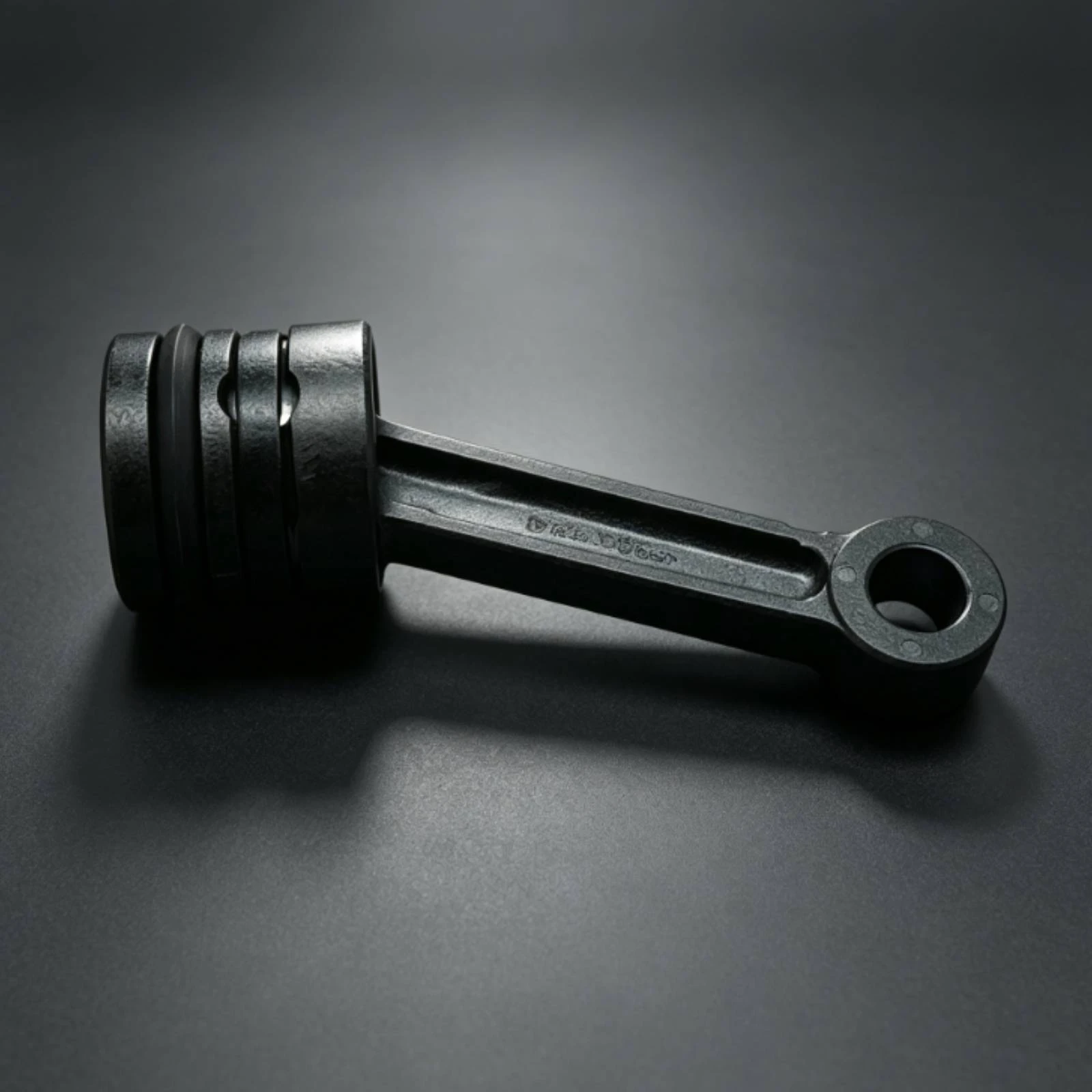 Replacement Piston Connecting Rod Molded Piston Connecting Rod Power Tool Part Sturdy Black for Repair Professionals