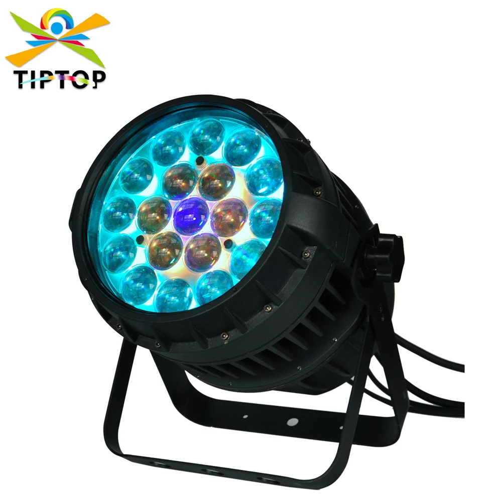 TIPTOP 19x12W RGBW 4IN1 Color High Power Led Pixel Zoom Par Light  Waterproof IP65 Outdoor Stage Lighting 6/10/18 Channels