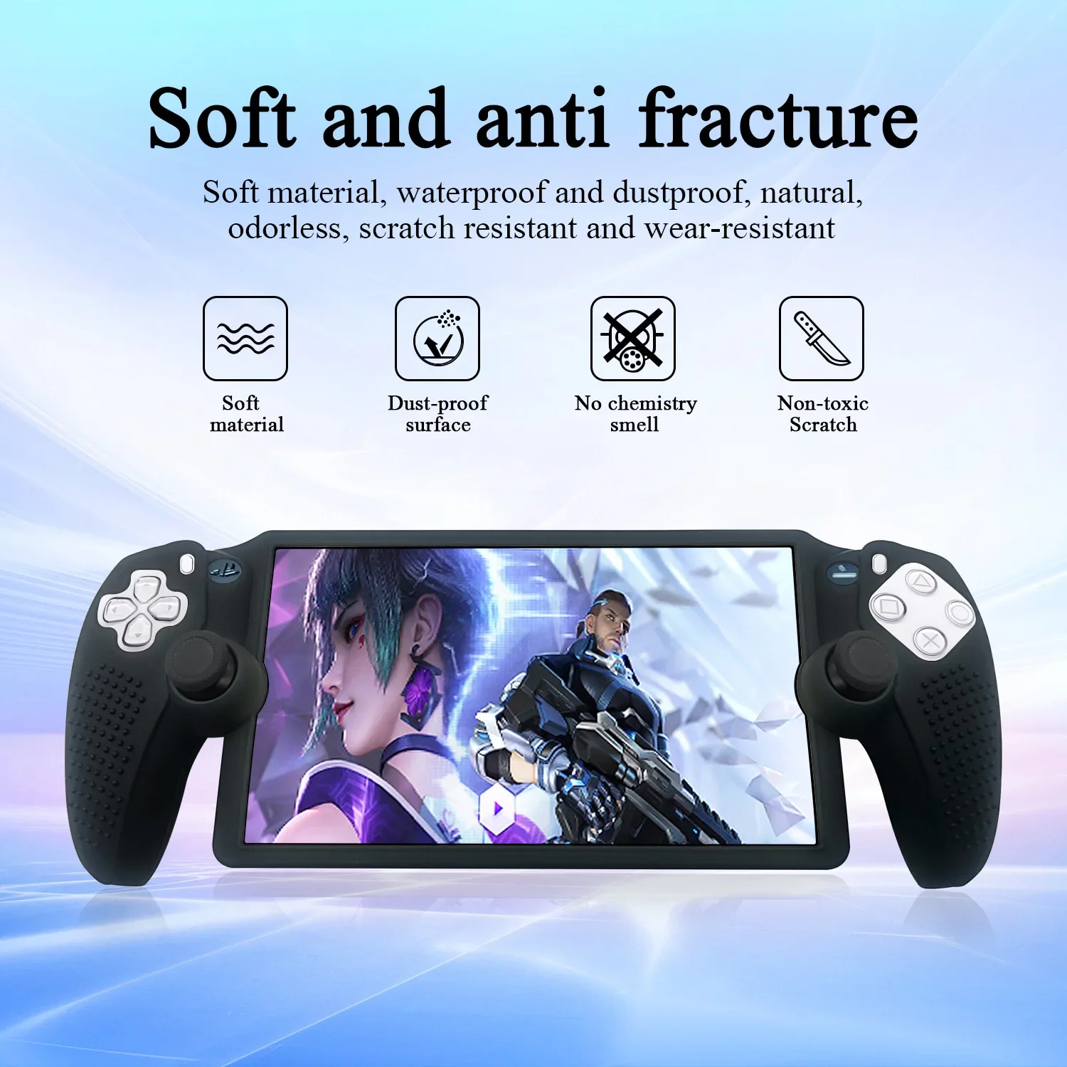 For PS5 Portal anti slip silicone cover For PlayStation Portal handheld device full pack protective Dust Protection Case