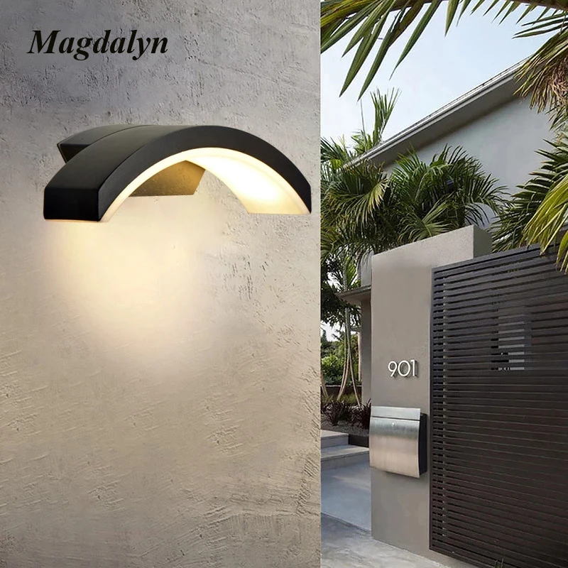 

Magdalyn Sensor Outdoor Lighting Wall Lamps Vintage Courtyard Gardening Fixture Led Home Decor Waterproof Internal Patio Lights