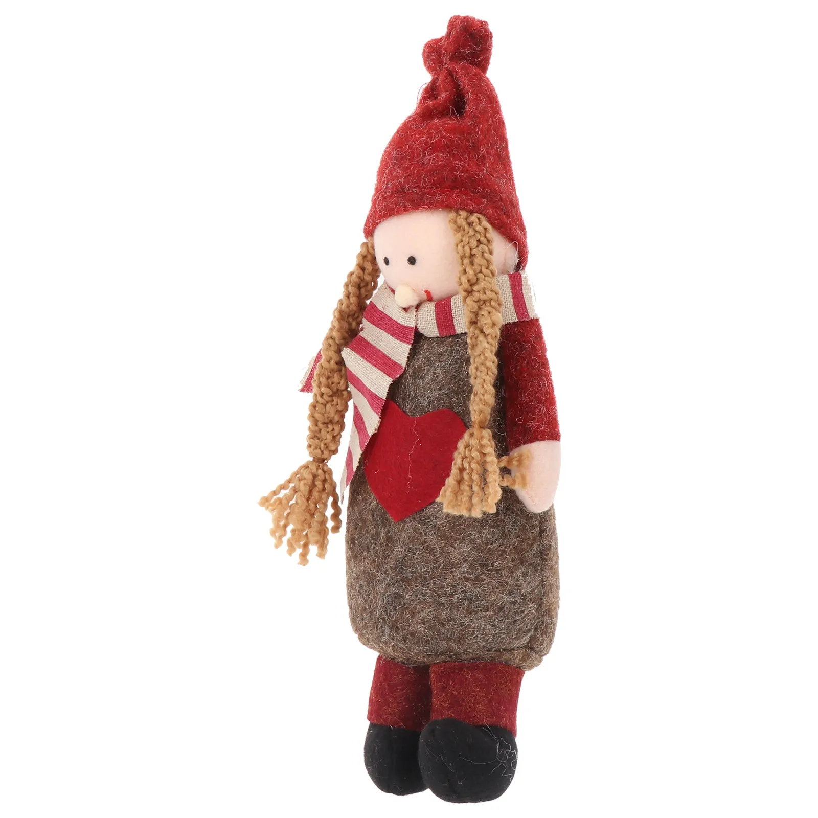 1Pcs Girl Decoration Ornament Christmas Party Home Desktop Showcase Standing Style Festive Atmosphere Fine Craftsmanship Safe