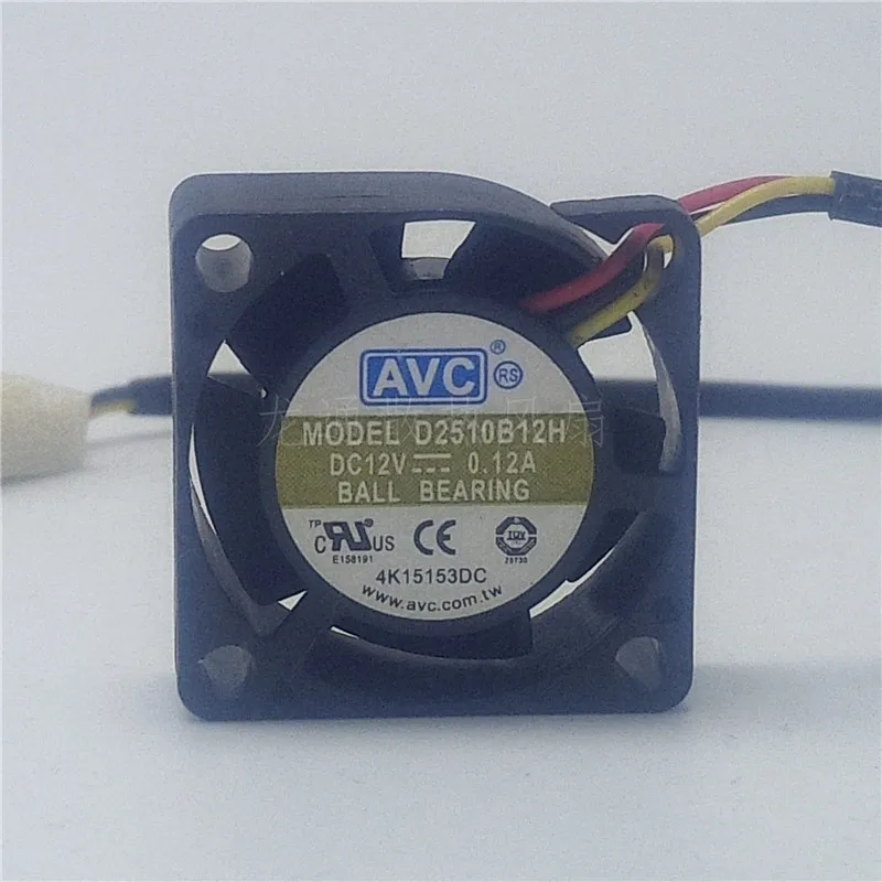 

1 шт. D2510B12H DC 12 В 0,12 А 25x25x10 мм 3-проводной охлаждающий вентилятор