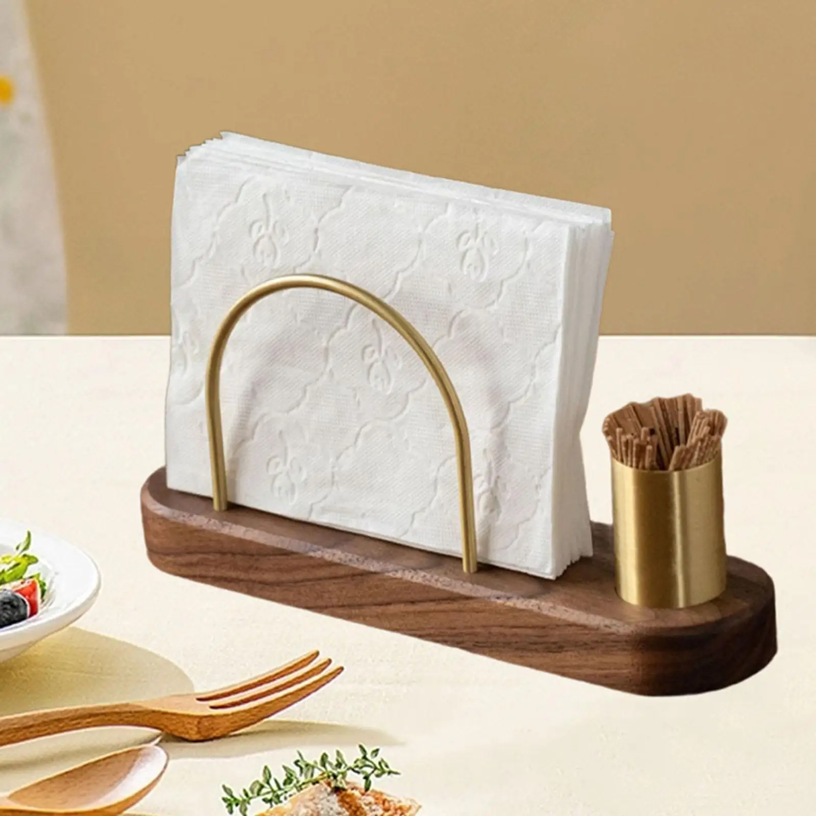 

Napkin Holder with Toothpick Holder for Wedding Tabletop Party Supplies