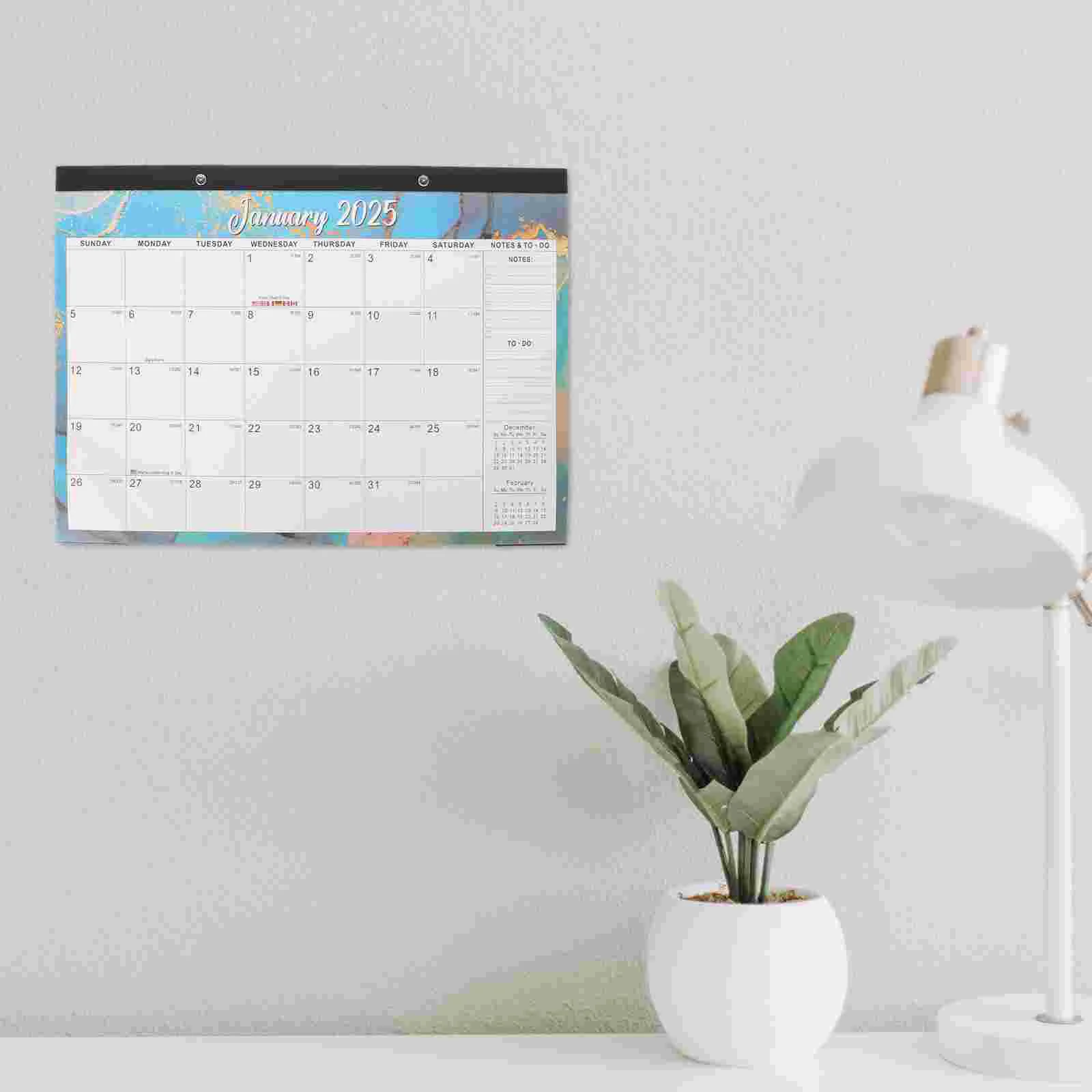 2025 Wall Calendar School Desk Monthly Simple Hanging Paper 2025-2026 Planner Year