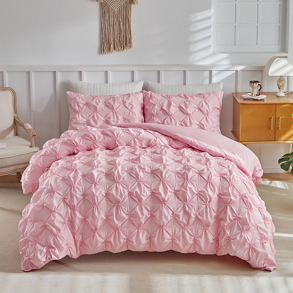 Bettbezug-Bettwäsche-Set, 135 x 200 cm, Doppelbett, Queen-Size-Bett, Einzelpaar, Bettdecken, flauschiger Bettbezug, gefaltetes Bettwäsche, 220 x 240 cm