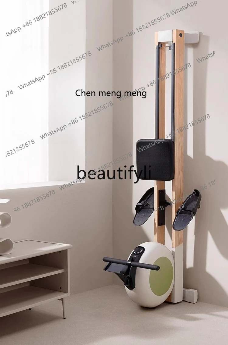 

Magnetoresistive silent rowing machine household intelligent folding rowing machine fitness equipment