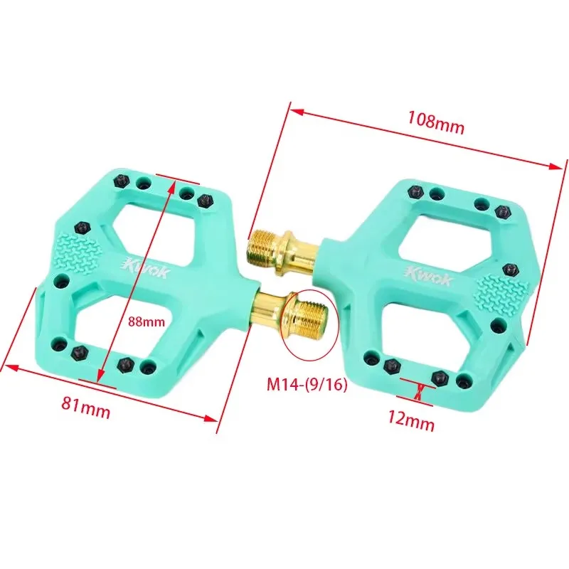 

Bicycle Pedal 3 Pilling Carbon Fiber Nylon Composite Material Anti-Slip Spikes Suitable For Folding Bikes, Road Bikes Pedals