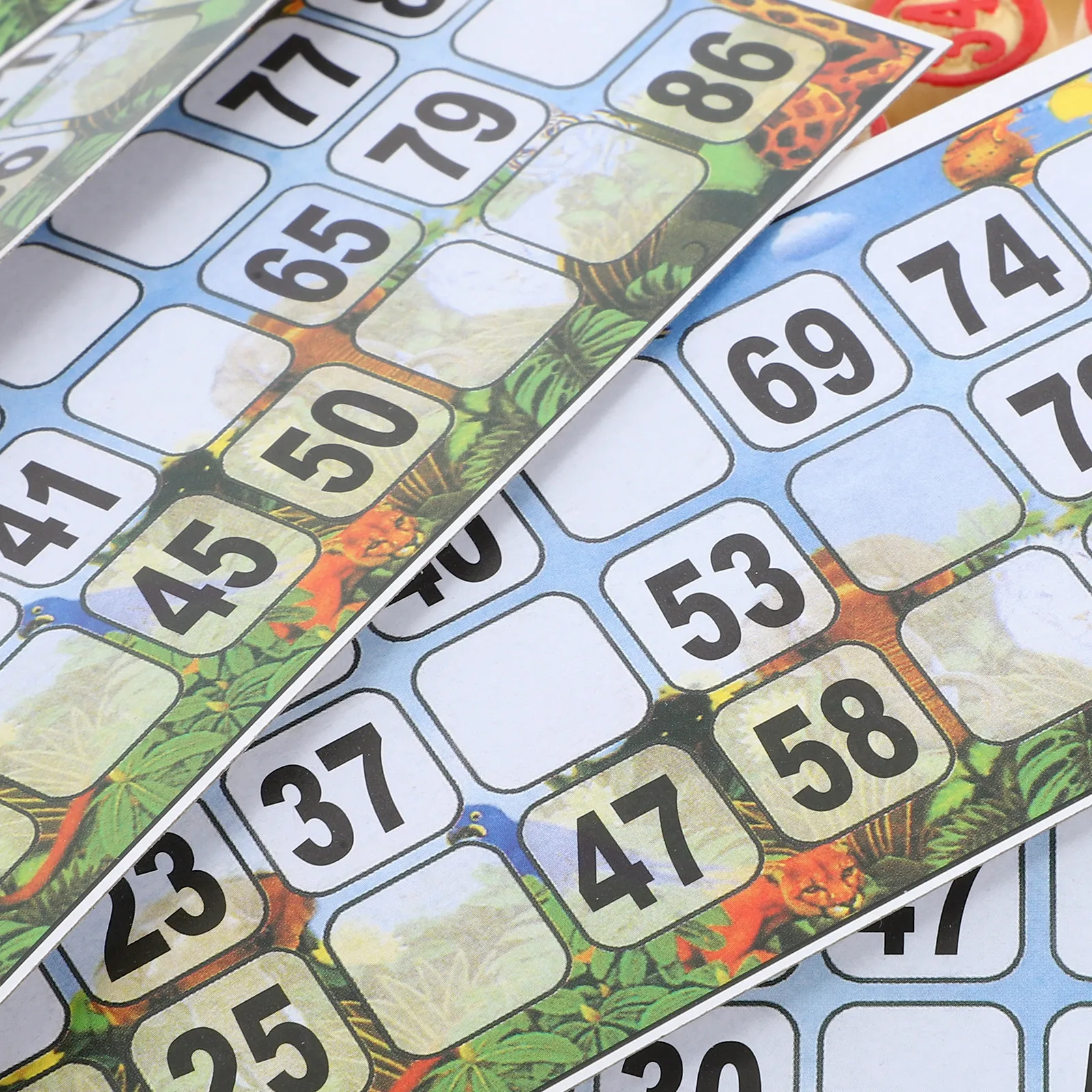 

Interactive Bingo Game Props Russian Lotto Set Household Paper Sheets Number Cards Party Game Fun