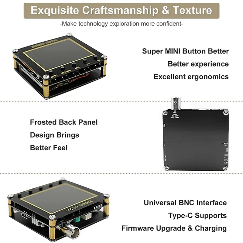 LCD Handheld Digital Oscilloscope Kit - 200Khz Digital Oscilloscopes Portable 2.5Ms/S Sampling Rate, 80Khz Pwm, Trigger