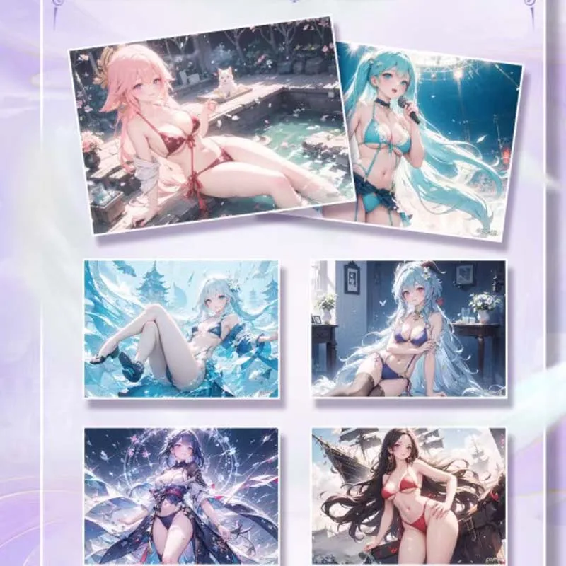 Wholesales Goddess Story Collection Card Beating Heart Wave1 A5 Wedding Dress Swimsuit Sweet Girl Beautiful Trading Card