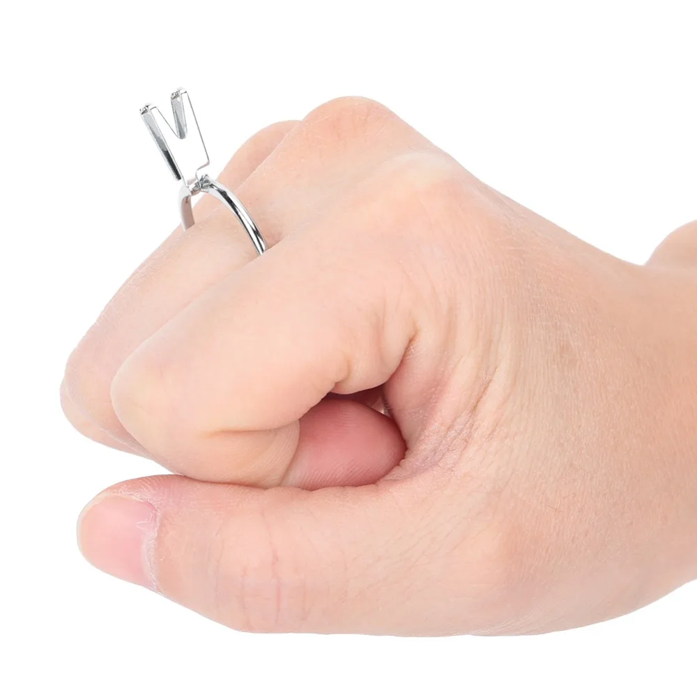 Exquisite Silver Ring Stone Holder Metal 3.4*2cm Jewelry Ring Holder Jewelry Making Tool DIY Jewelry