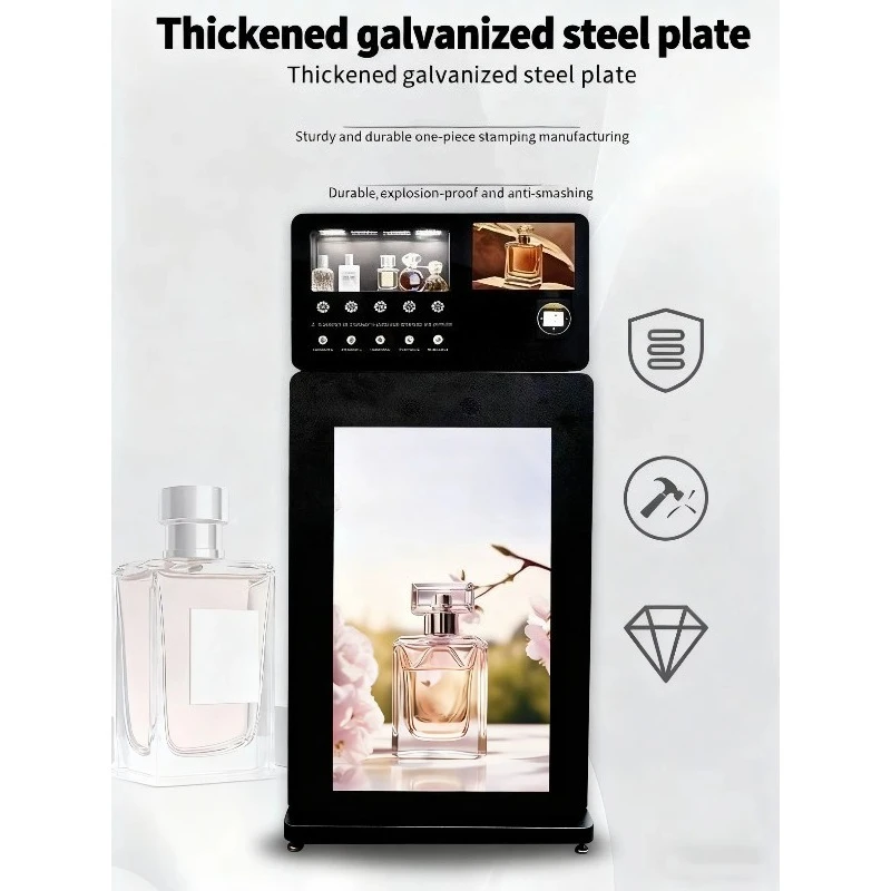 2026 New Big Screen Perfume Dispenser Perfume Spray Vending Machine With Smart Software Accepts  Multiple Payment Customized