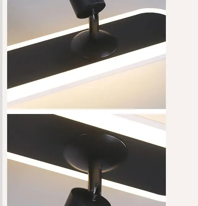 

Acrylic White strip Led Chandeliers With spotlight New Modern Ceiling Lamp For Living Room Kitchen Corridor Indoor Lighting