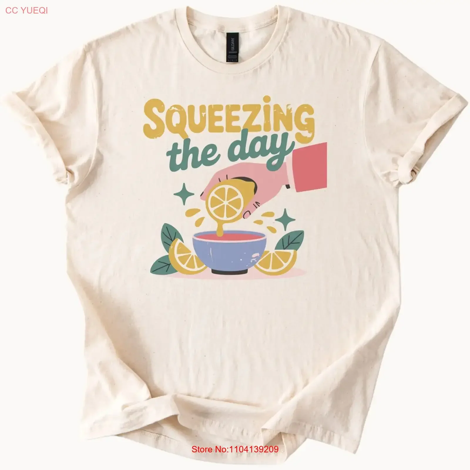 Squeezing the Day Lemon T Shirt Positive Citrus Fruit Juice vintage Washed Unisex Stylish designer clothes Comfortable graphic