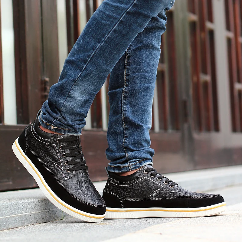 

2024 men's height increasing shoes, leather casual and fashionable height increasing shoes, insole 6CM formal soft soled shoes