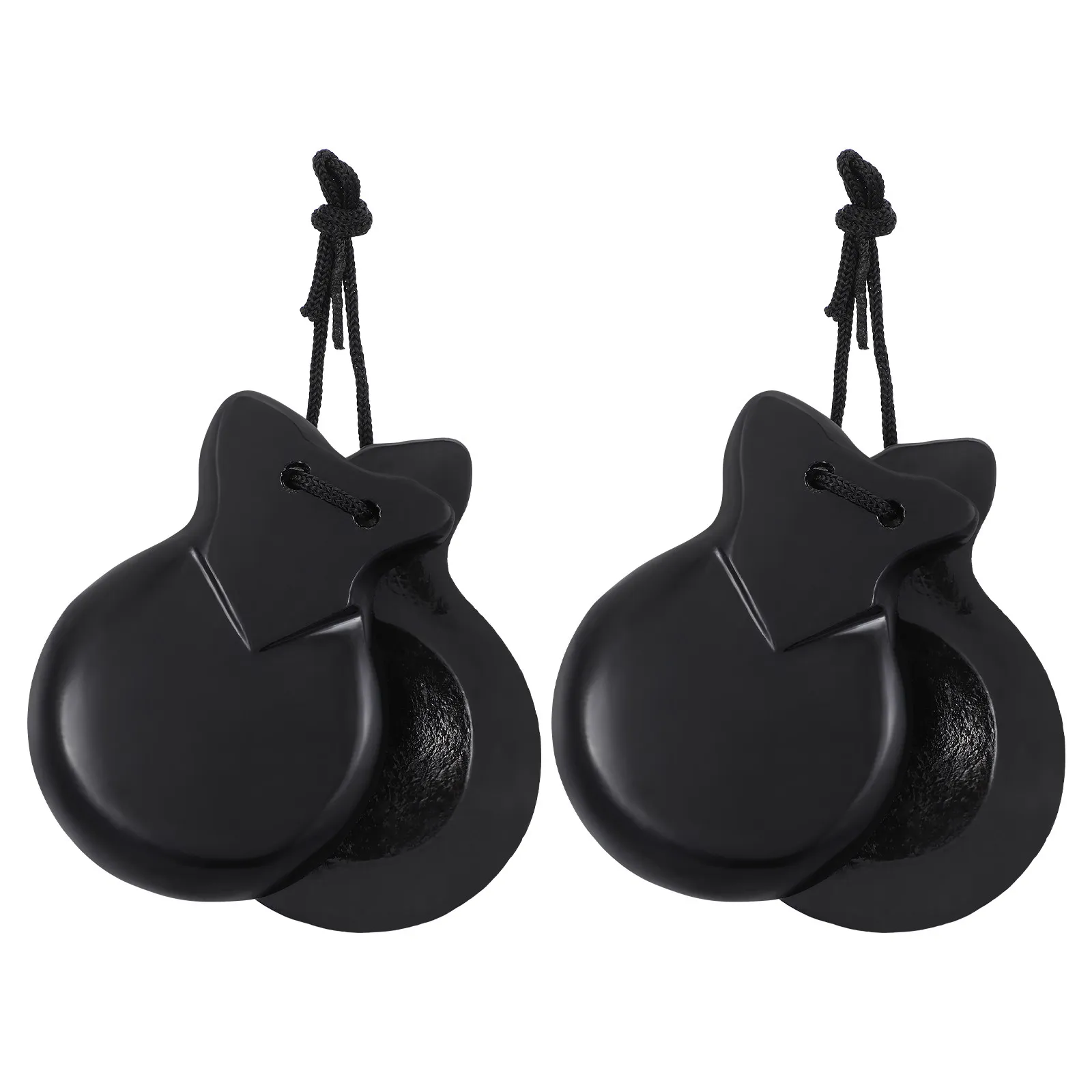 

1Pair Wooden Castanets Finger Percussion Instruments for Adults Spanish Musical Instrument Educational Early Music Enlightenment