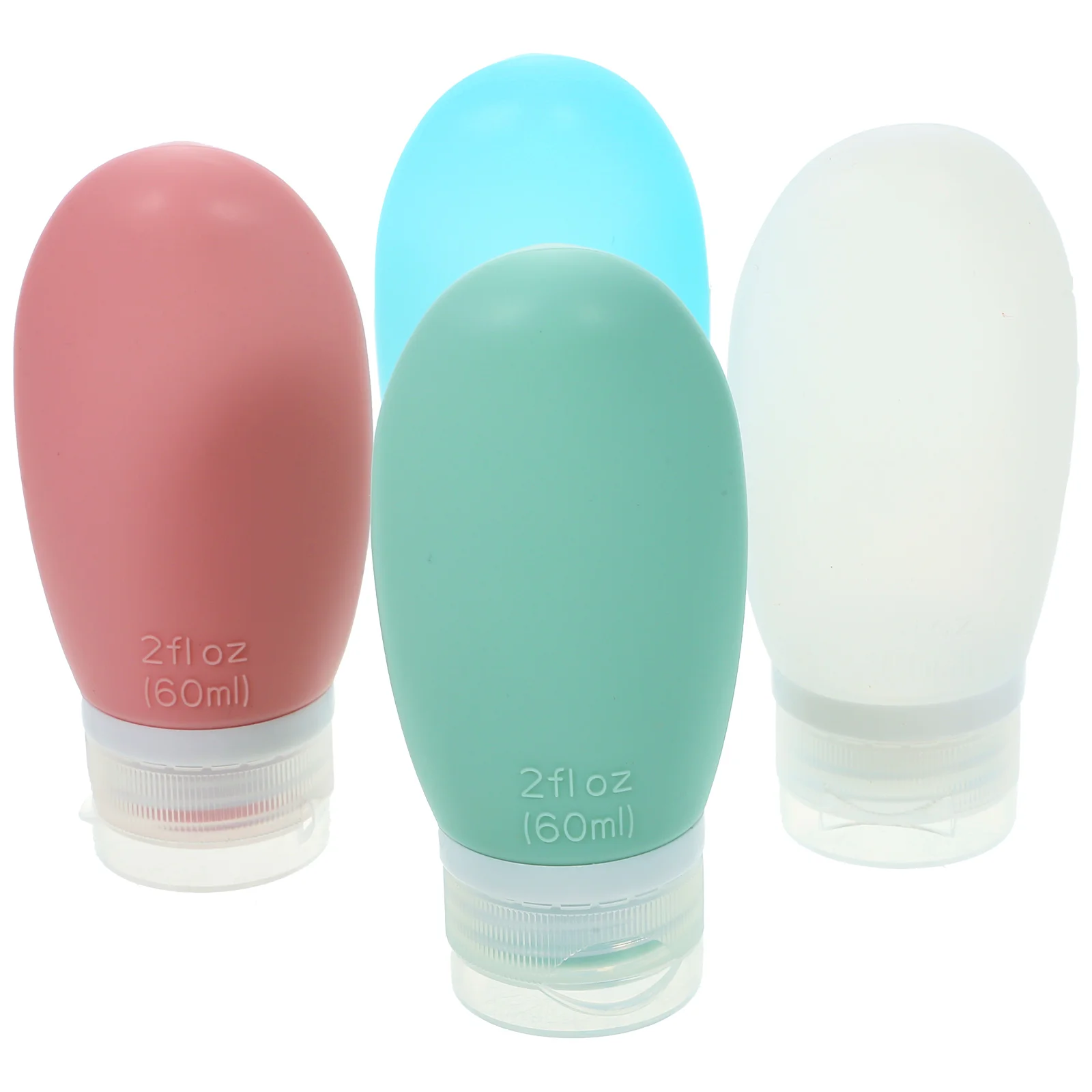 

4 Pcs Lotion Outdoor Silica Gel Bottle Travel Shampoo Bottles Leakproof Containers Squeeze Tubes Toiletries