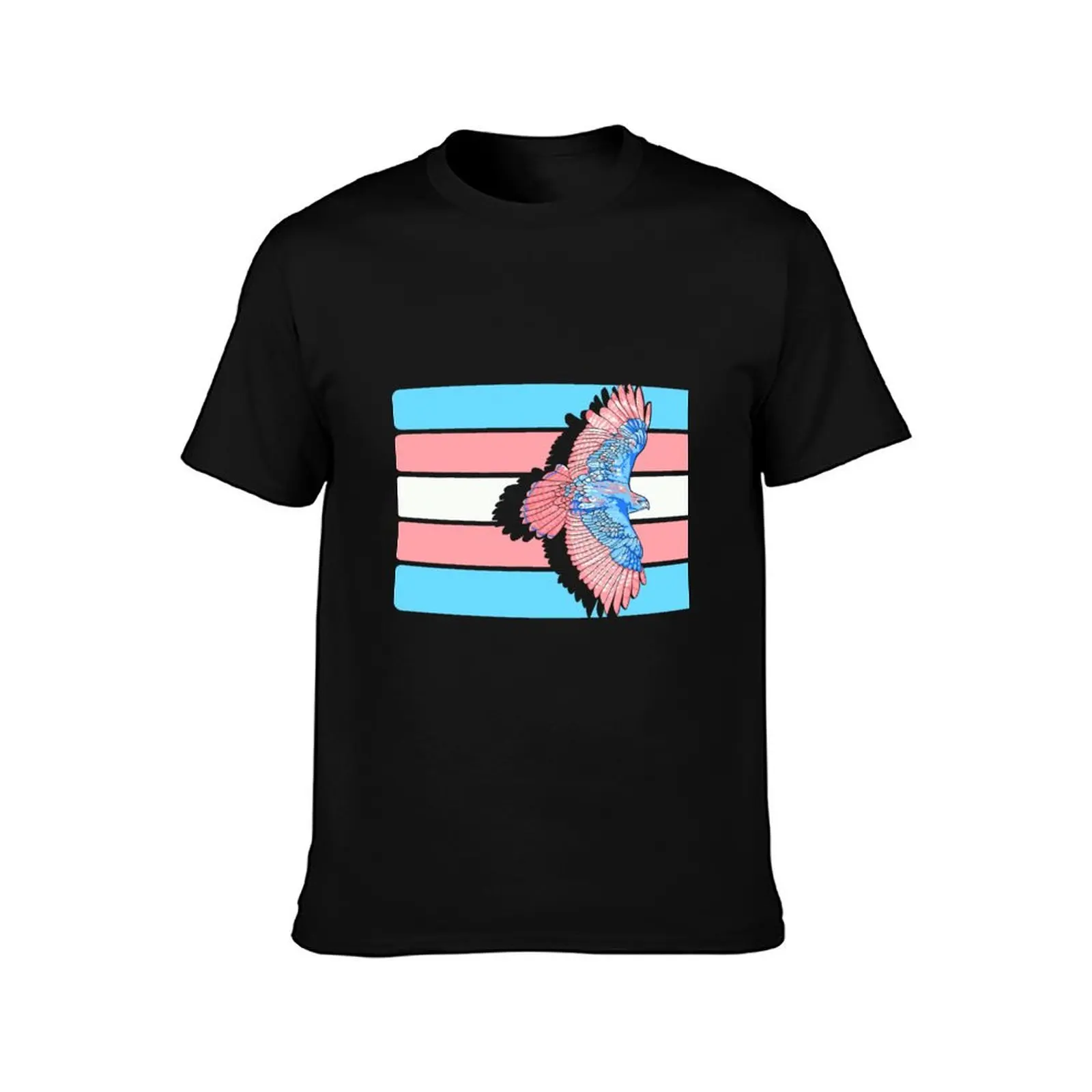 Trans flag tobias T-Shirt Work Wear Short Sleeve T-Shirt