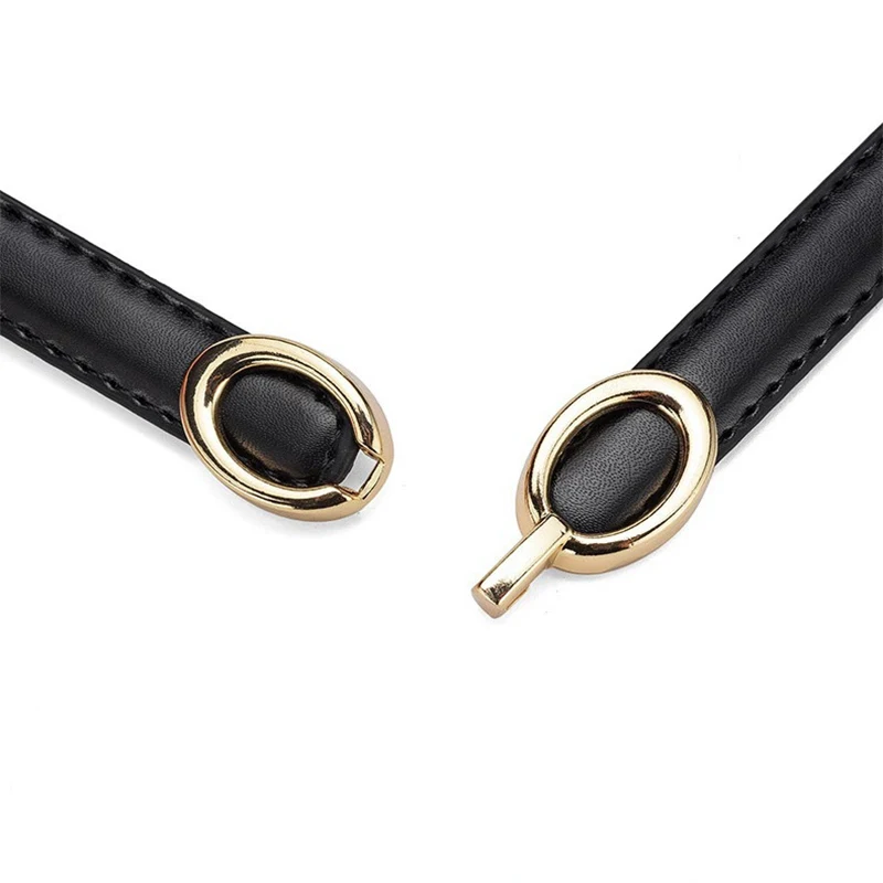 Элегантный винтажный тонкий пояс с пряжкой, украшение, женский свитер в корейском стиле, платье, кожаный пояс, тонкий ремень