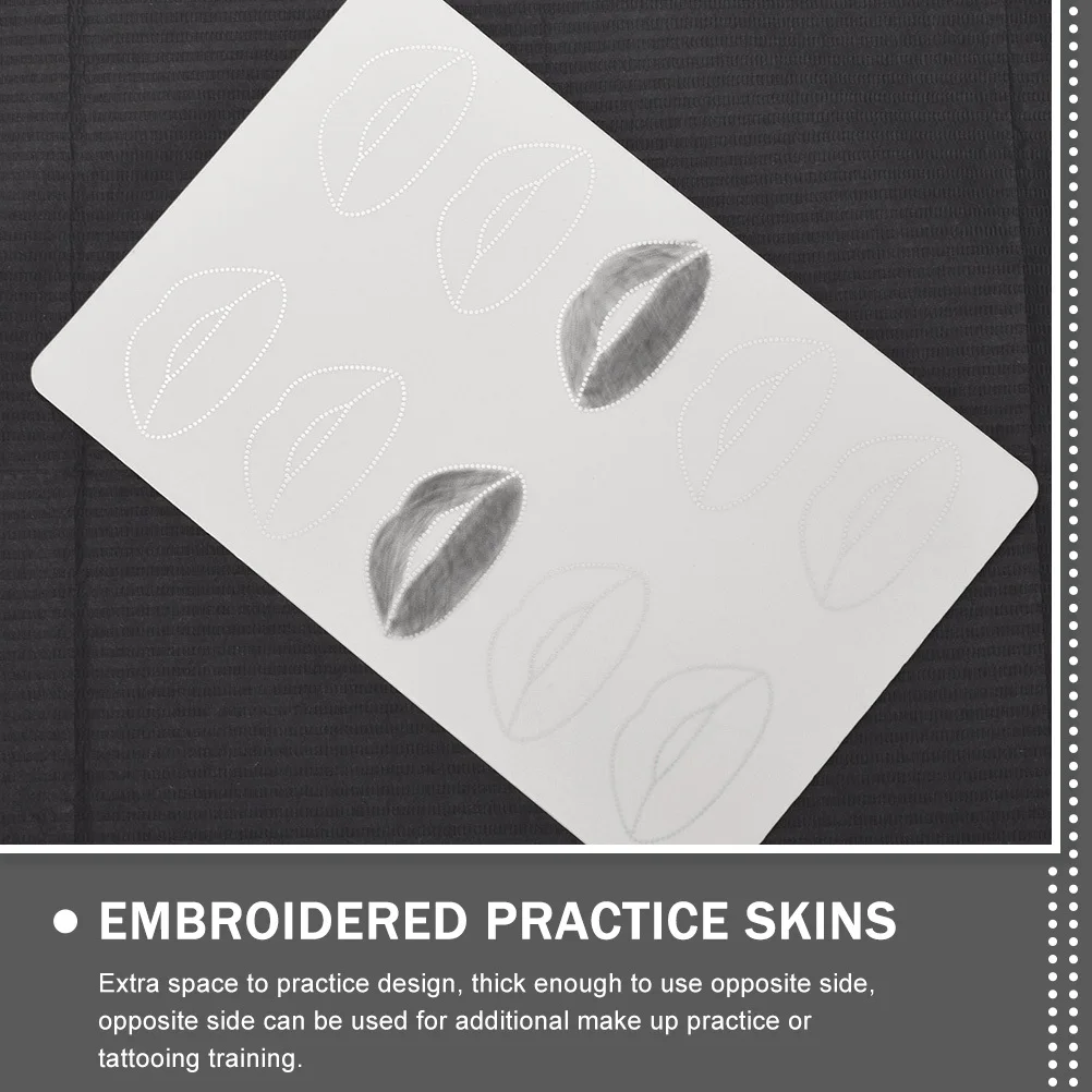 

Lip Tattoo Practice Silicone Skin Microblading Tattooing Training Sheet Thick Double Side Practice Skin for Beginners
