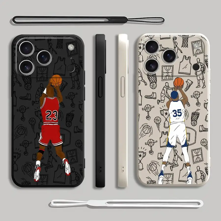 Case for Apple iPhone 17 Pro Max 11 13 Mini XS XR 7 8 12 Plus Air 15 16 Phone Cover Sports Basketball Cool