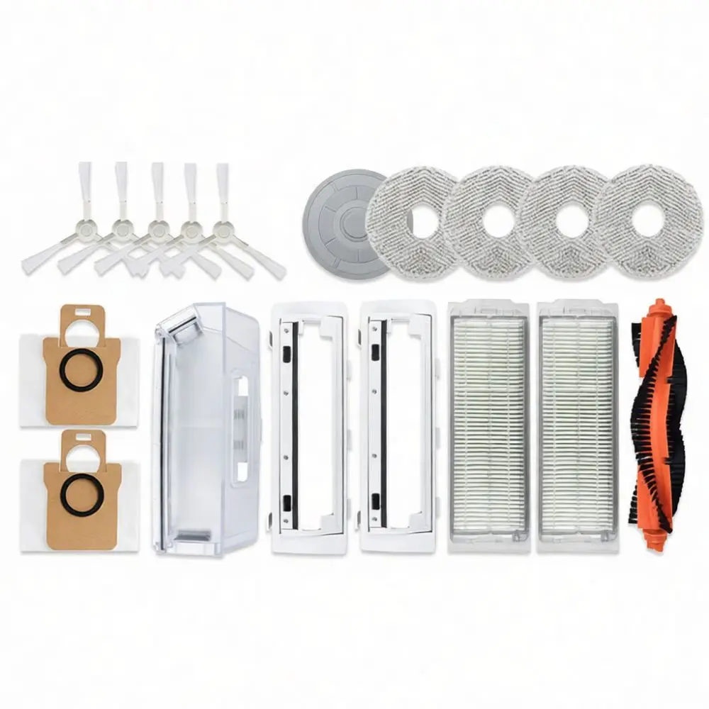 For Mijia M30 Pro C107 Spare Parts Kit Robot Vacuum Cleaner Main Brush Side Brush Hepa Filter Mop Rag Dust Bag Supplies