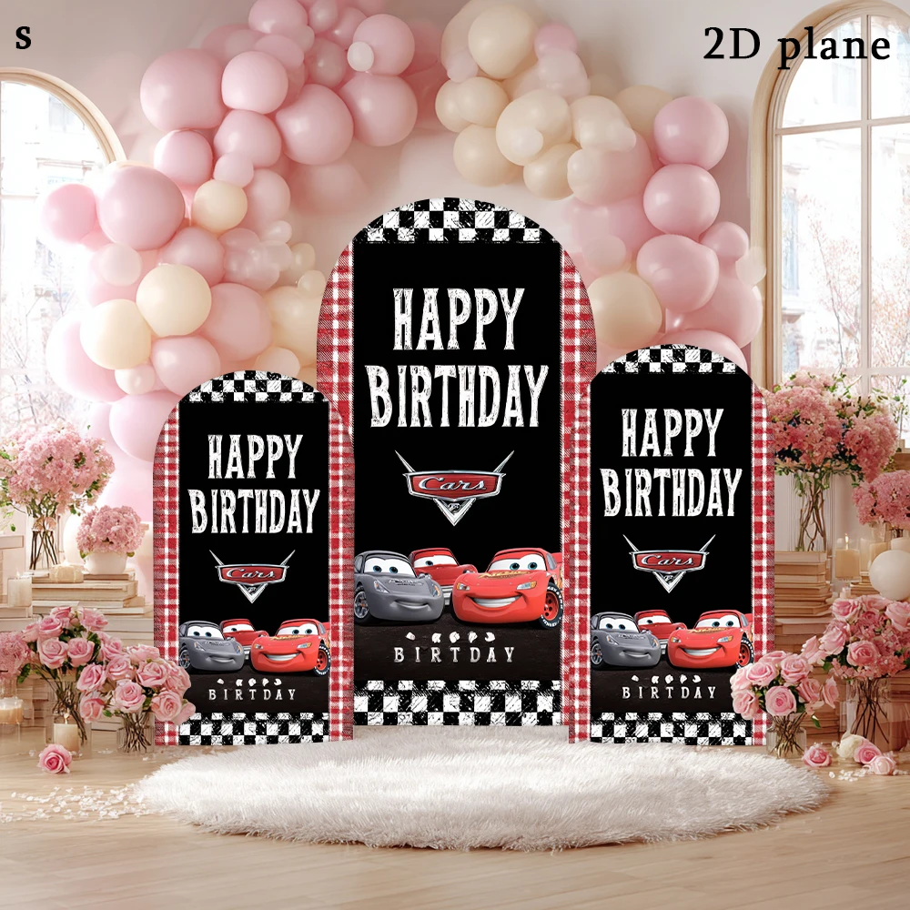 

Disney Cars Happy Birthday Party Backdrop