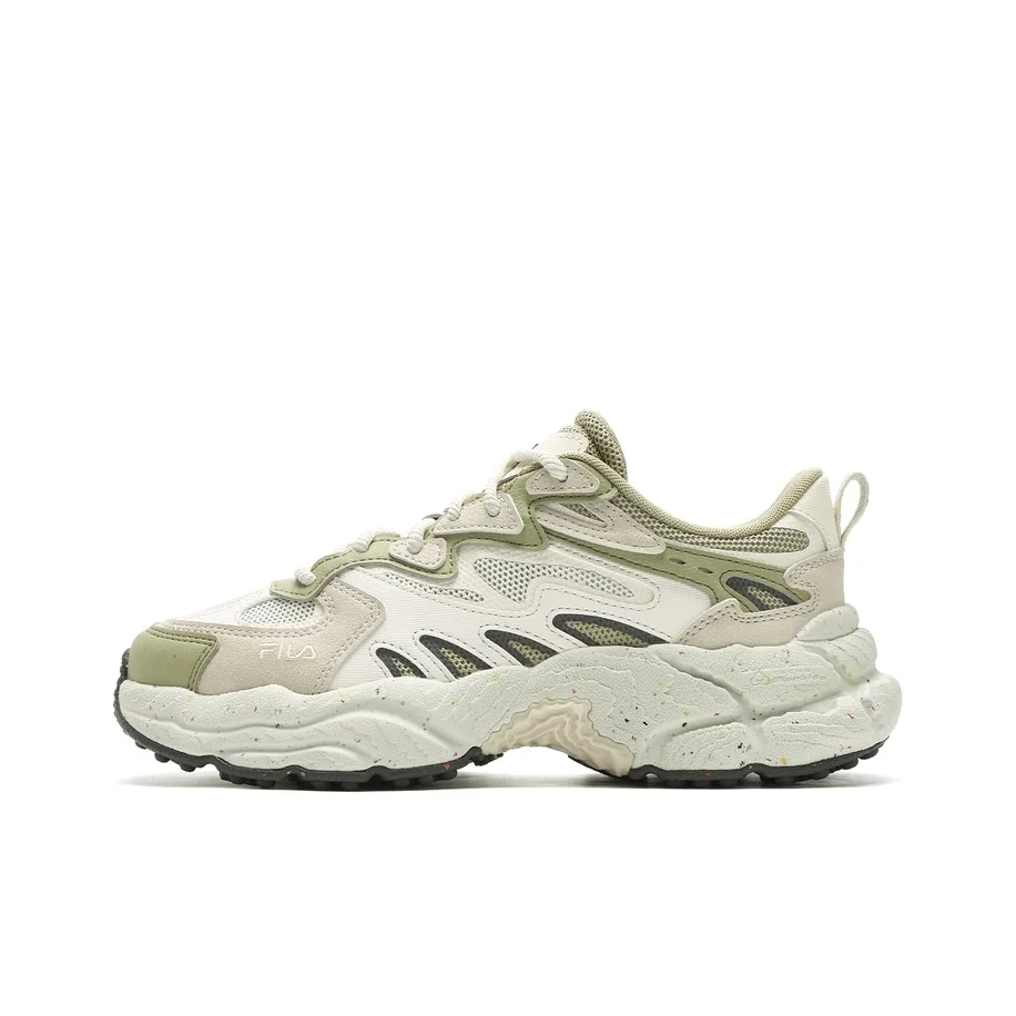 FILA Fern Abrasion Resistant Breathable Low top Casual Shoes Women's Almond Milk White/Snow F12W431110FAS