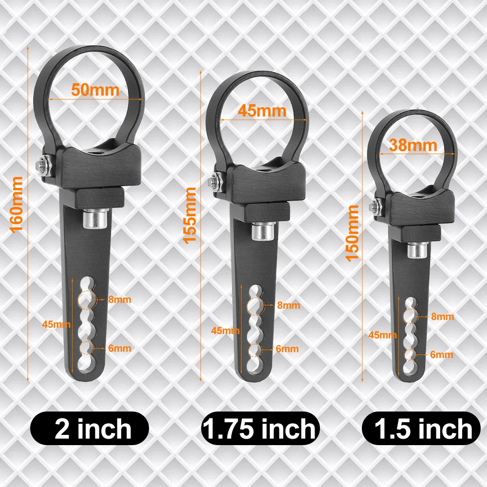 Soportes de montaje ajustables para foco Led de motocicleta, barra Led todoterreno 4X4, abrazadera de montaje de soporte de tubo de luz de trabajo