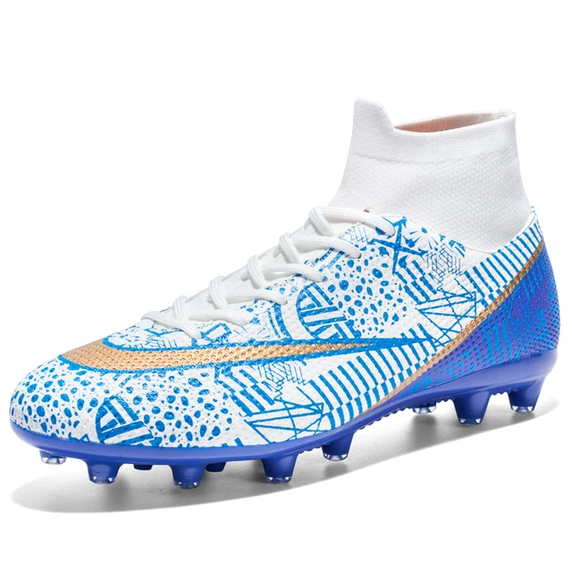 Soccer Shoes Men Football Boots Shoes Futsal Soccer Cleats Teenager Ankle High Tops Kids Indoor Soccer Training Sneakers AliExpress